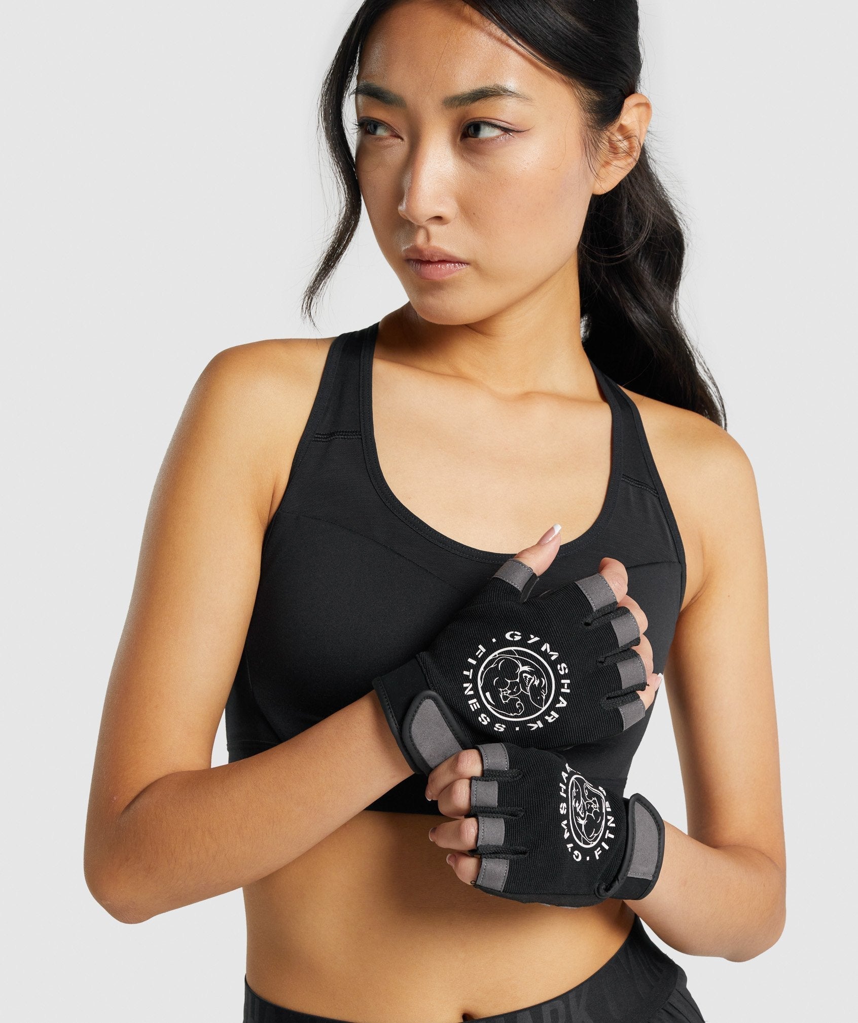 Women's Gymshark Legacy Lifting Gloves Black