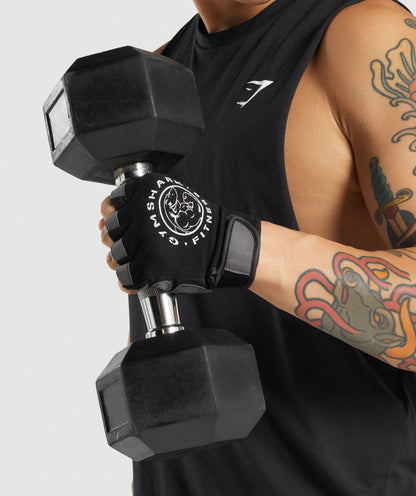 Women's Gymshark Legacy Lifting Gloves Black
