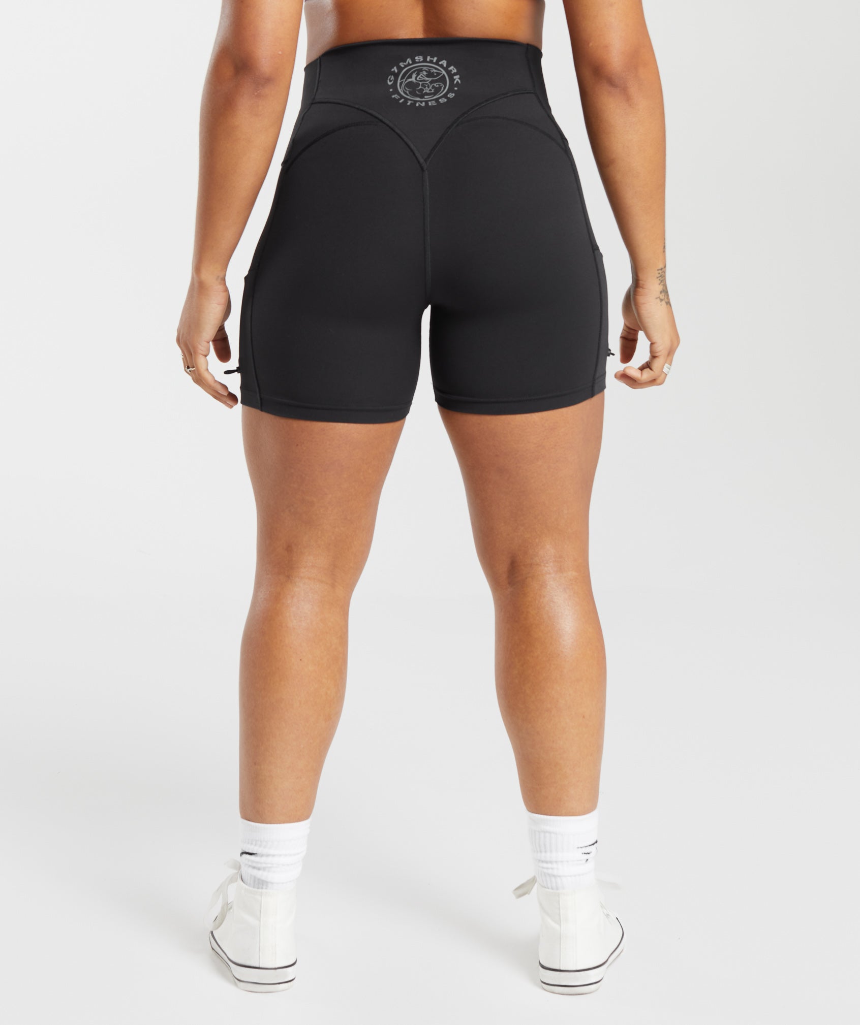 Women's Gymshark Legacy Logo Tight Shorts Black