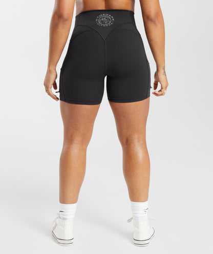 Women's Gymshark Legacy Logo Tight Shorts Black