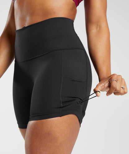 Women's Gymshark Legacy Logo Tight Shorts Black