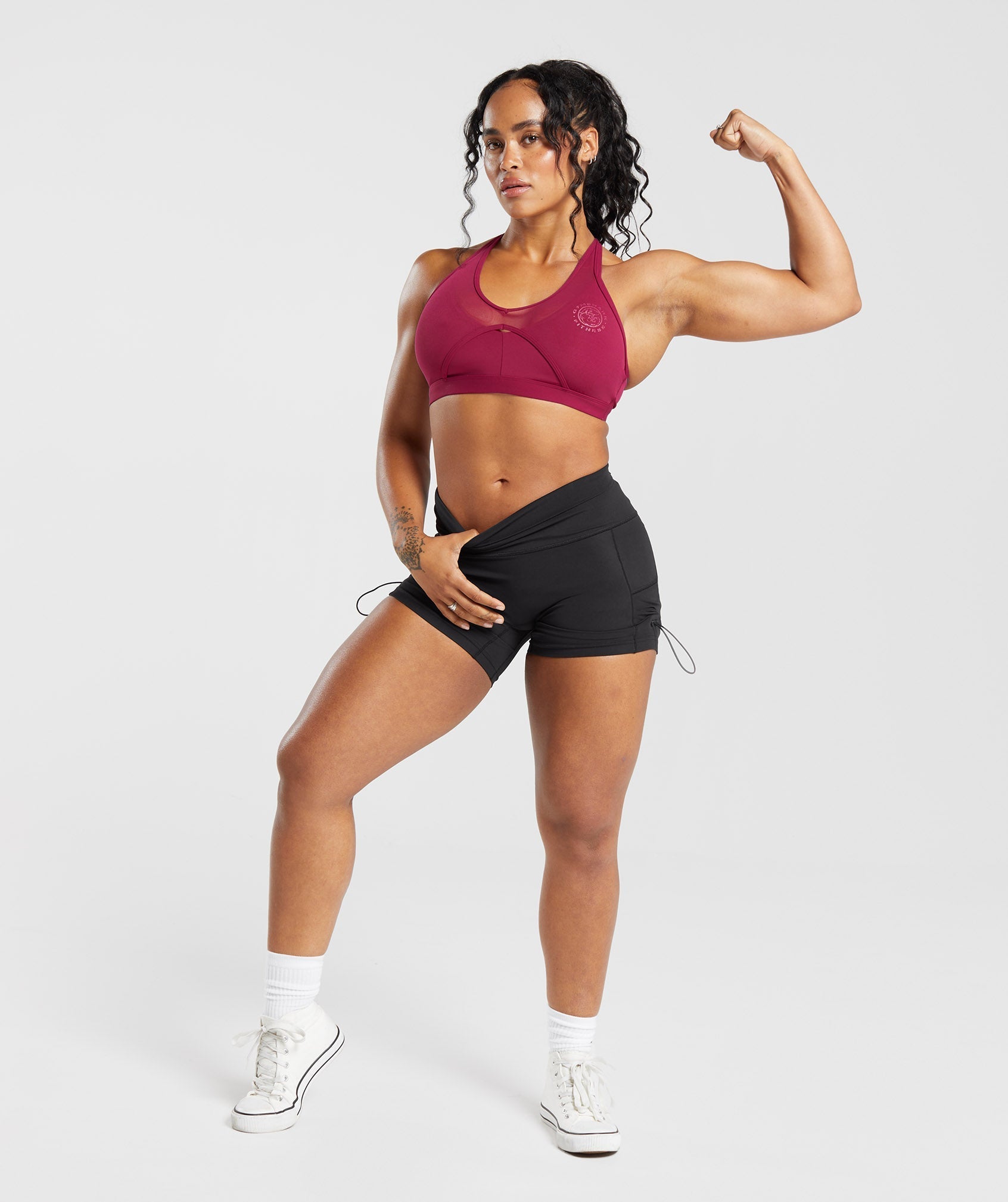 Women's Gymshark Legacy Logo Tight Shorts Black