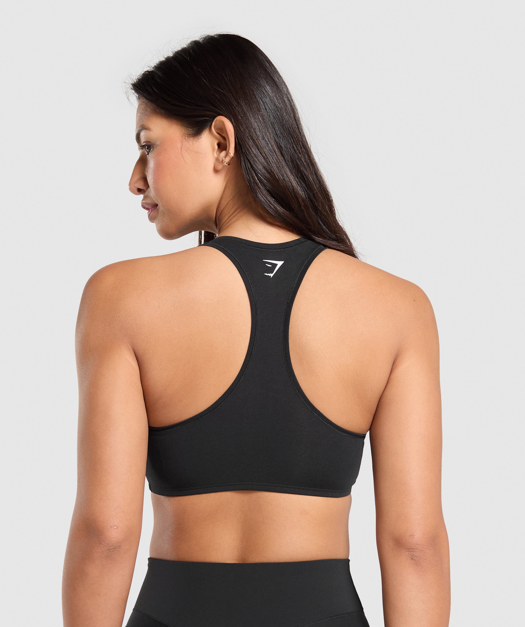 Women's Gymshark Lifestyle Club Cotton Bralette Black