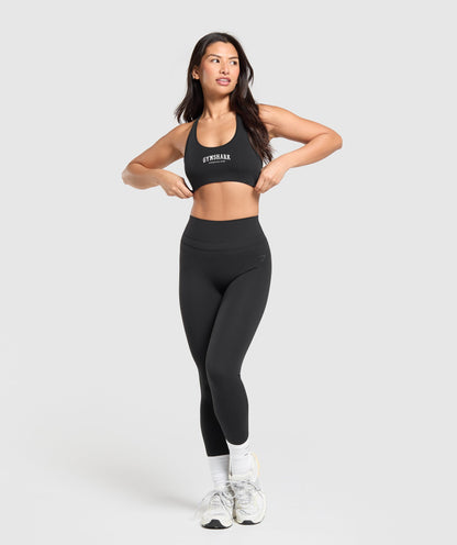 Women's Gymshark Lifestyle Club Cotton Bralette Black