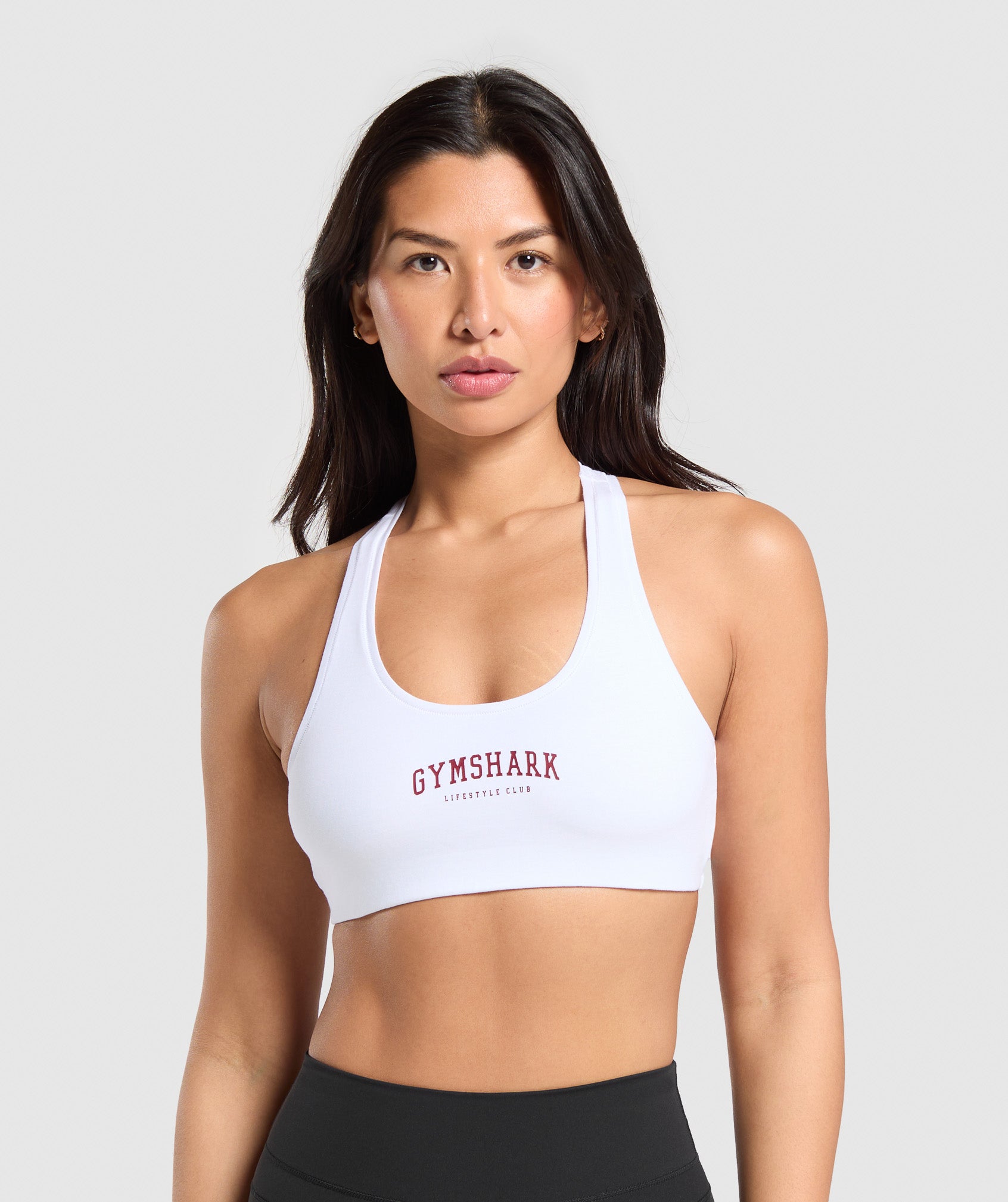 Women's Gymshark Lifestyle Club Cotton Bralette White