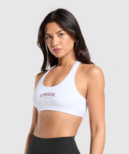 Women's Gymshark Lifestyle Club Cotton Bralette White