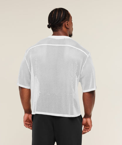 Gymshark Mesh Oversized T-Shirt White