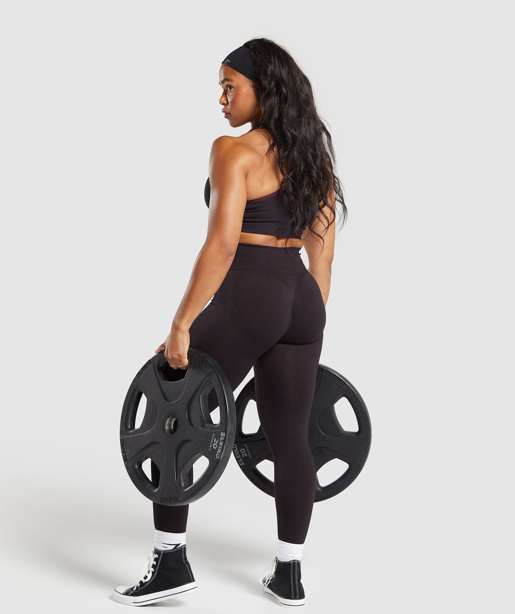 Women's Gymshark Lift Seamless Leggings Depth Purple