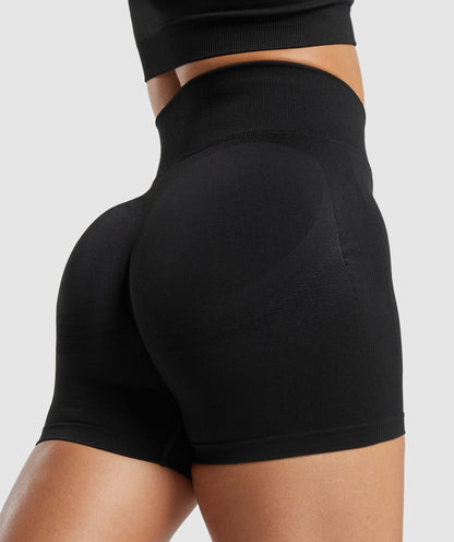 Women's Gymshark Lift Seamless Shorts Black