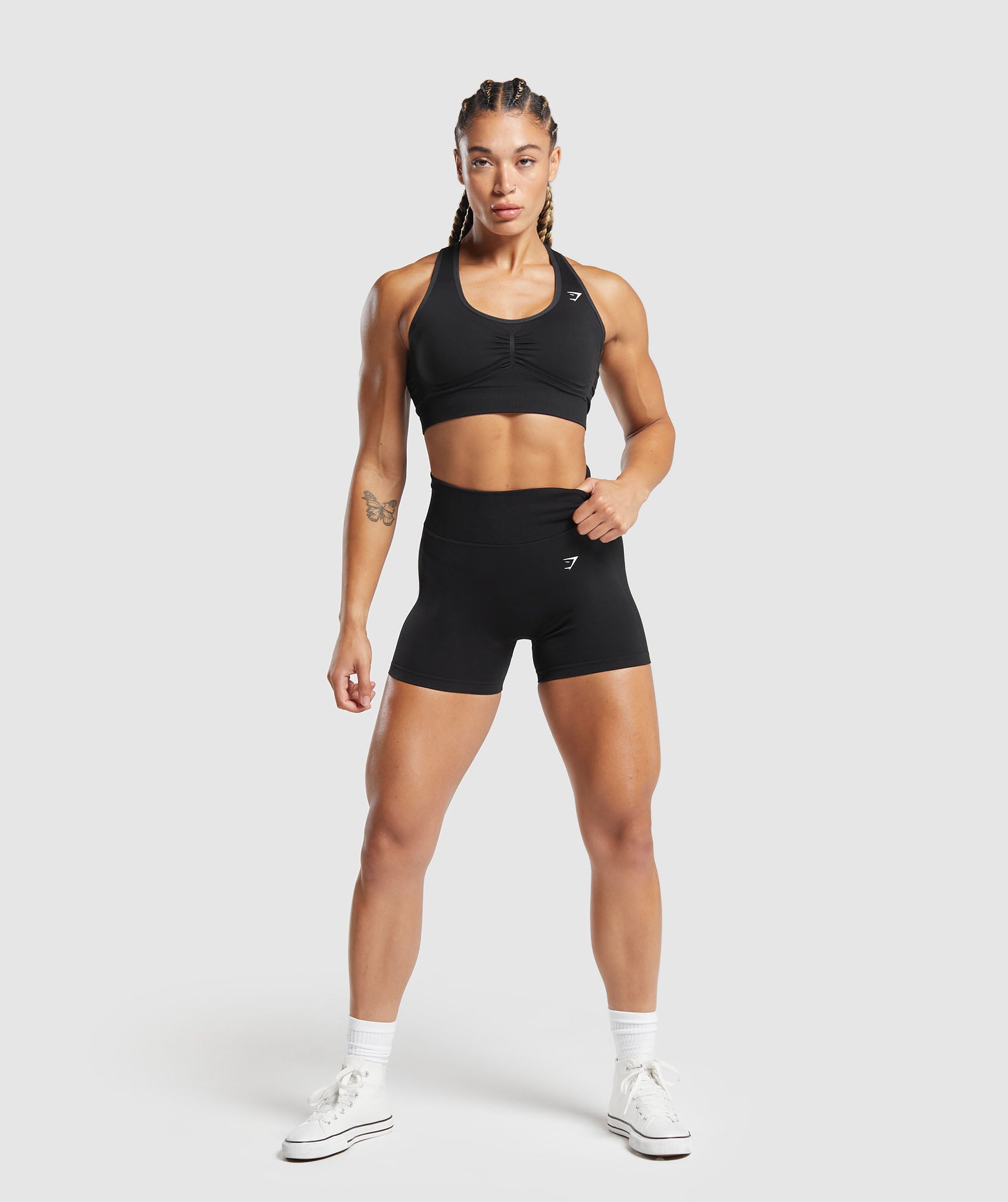 Women's Gymshark Lift Seamless Shorts Black