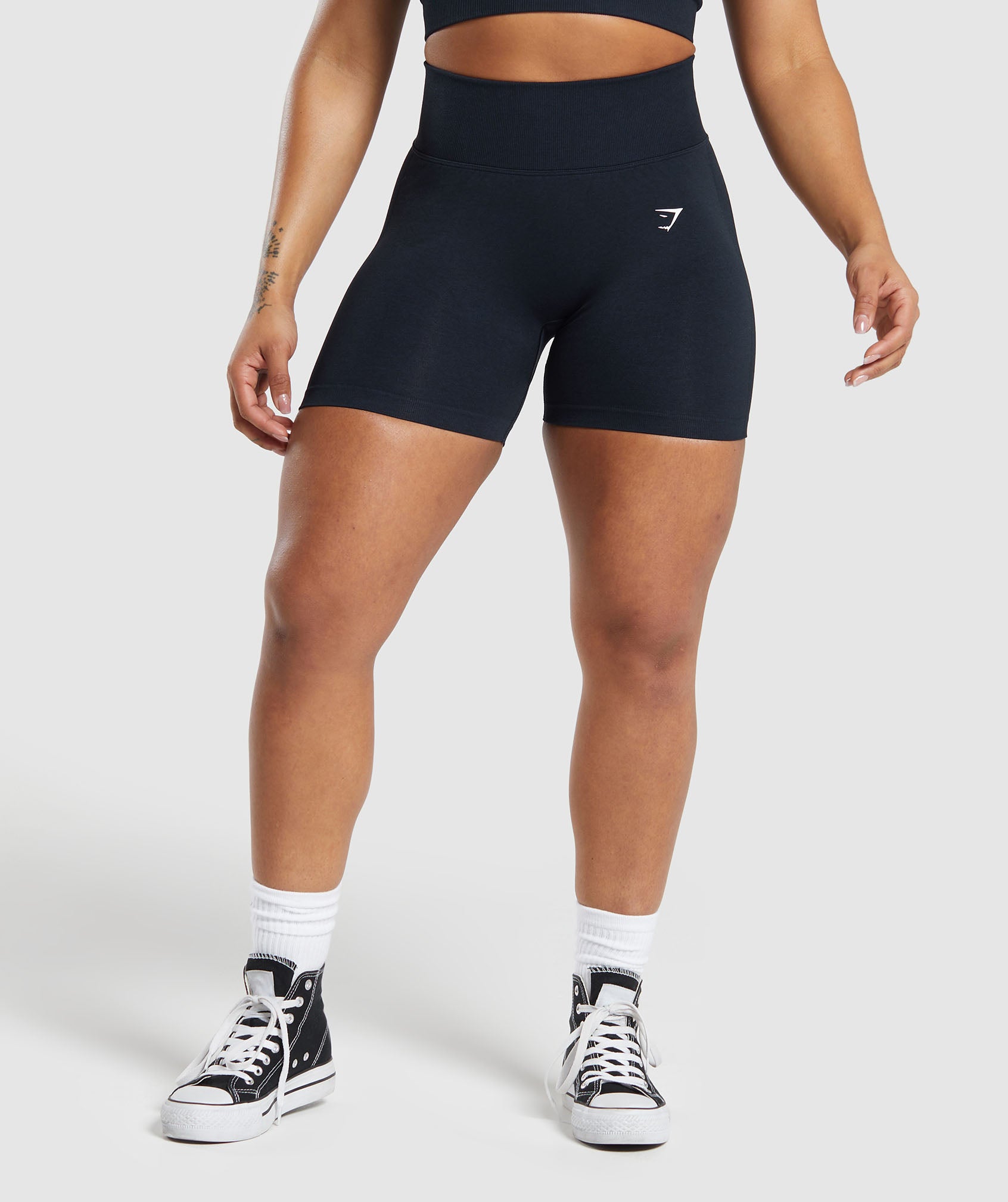 Women's Gymshark Lift Seamless Shorts Midnight Blue
