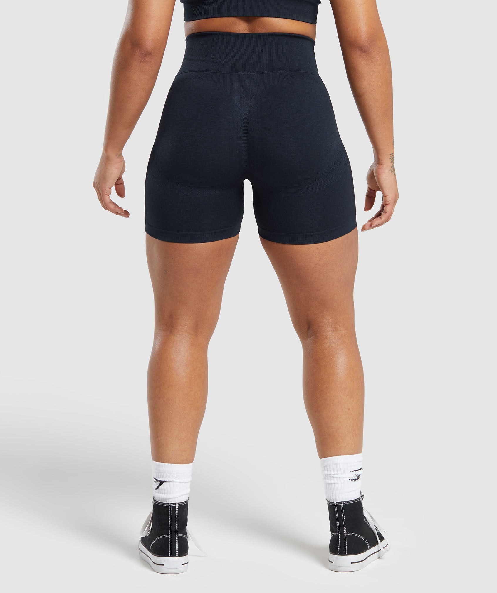 Women's Gymshark Lift Seamless Shorts Midnight Blue