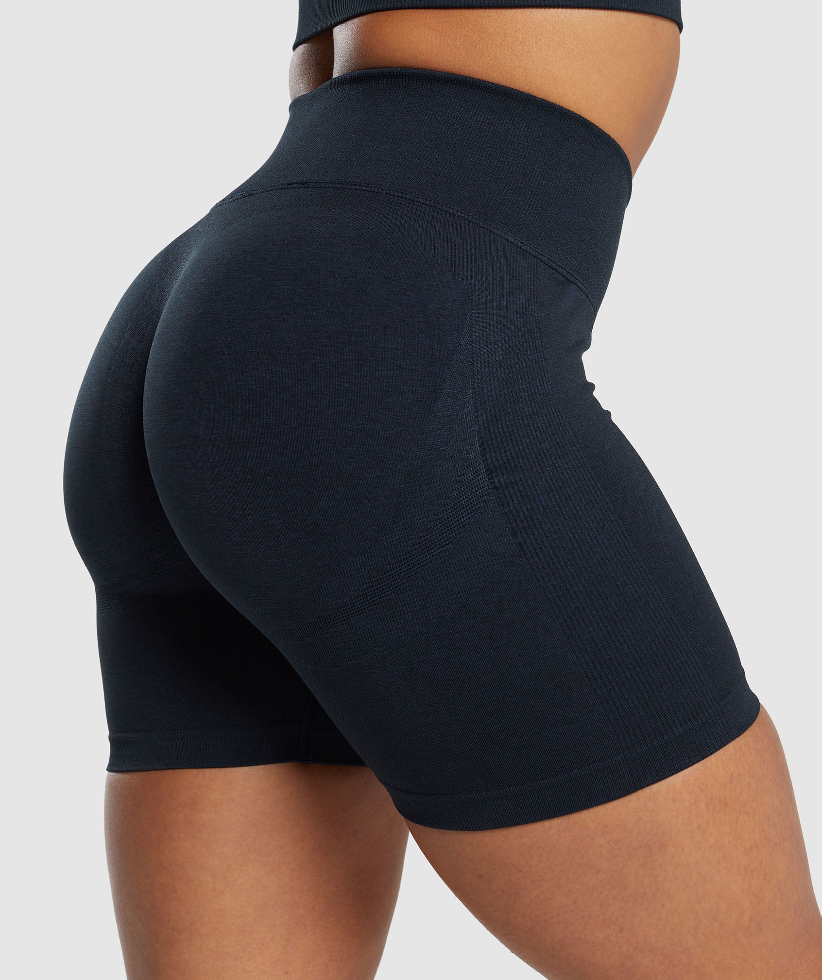 Women's Gymshark Lift Seamless Shorts Midnight Blue