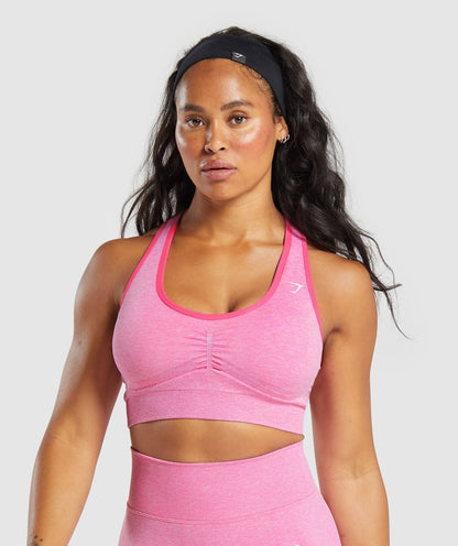 Women's Gymshark Lift Seamless Sports Bra Pink