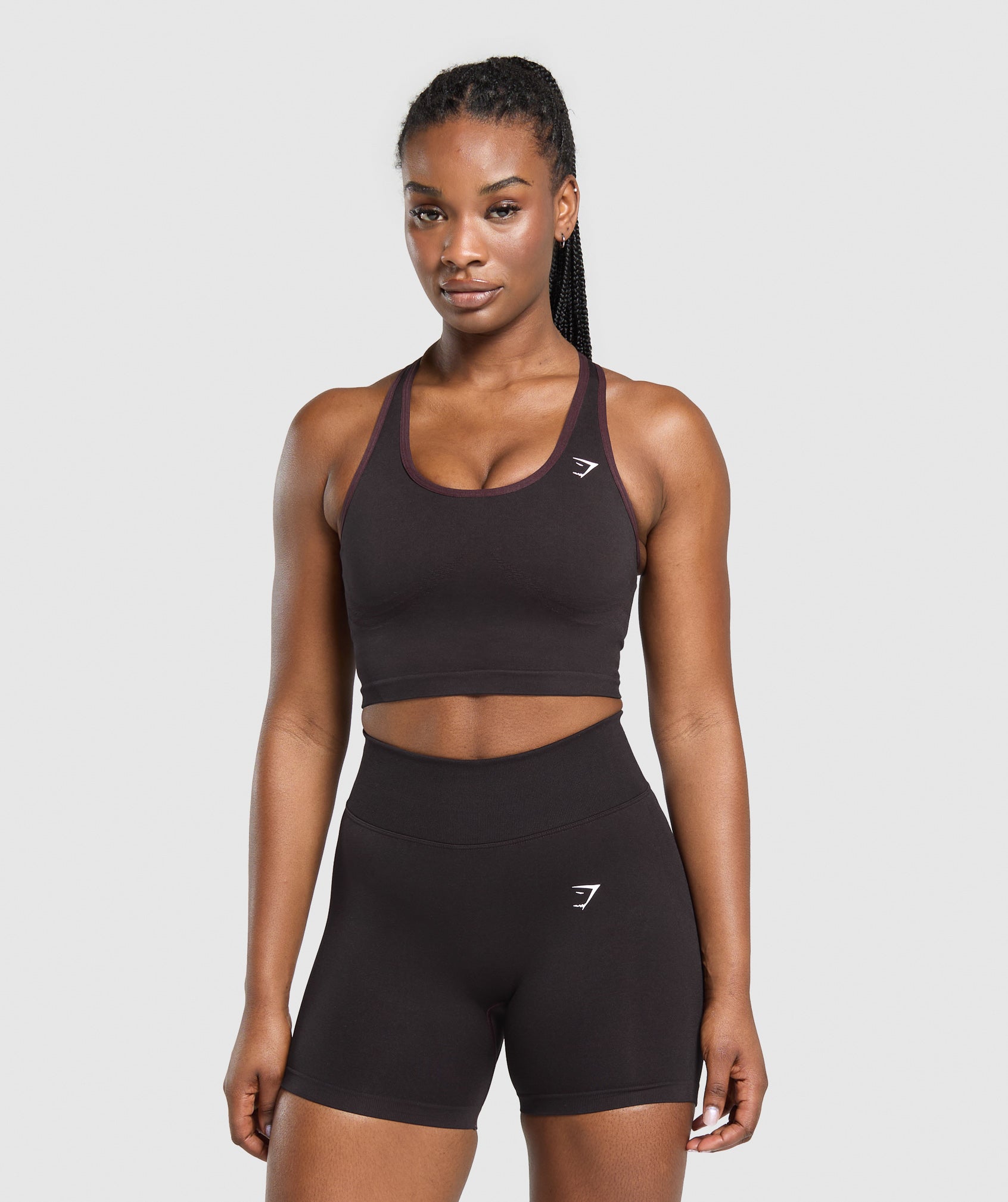 Women's Gymshark Lift Seamless Midi Tank With Shelf Depth Purple