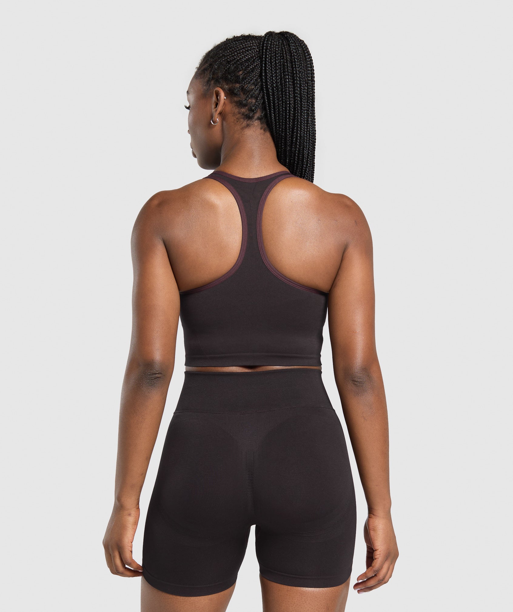 Women's Gymshark Lift Seamless Midi Tank With Shelf Depth Purple