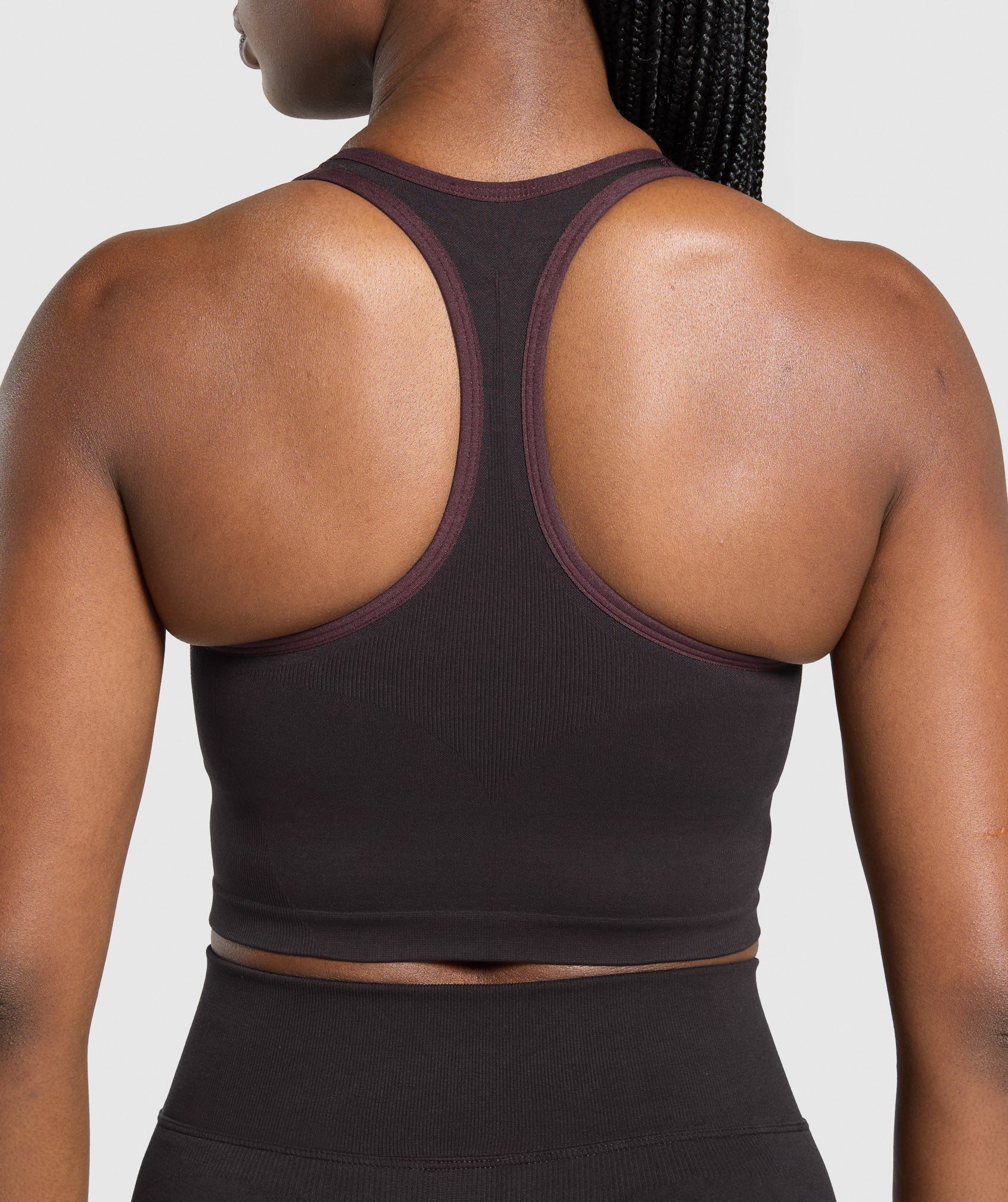 Women's Gymshark Lift Seamless Midi Tank With Shelf Depth Purple