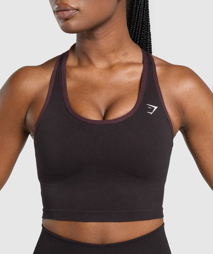 Women's Gymshark Lift Seamless Midi Tank With Shelf Depth Purple