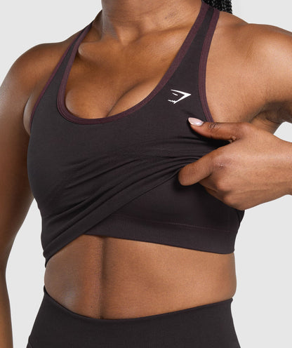 Women's Gymshark Lift Seamless Midi Tank With Shelf Depth Purple