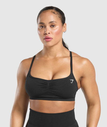 Women's Gymshark Lift Seamless Sports Bra Black