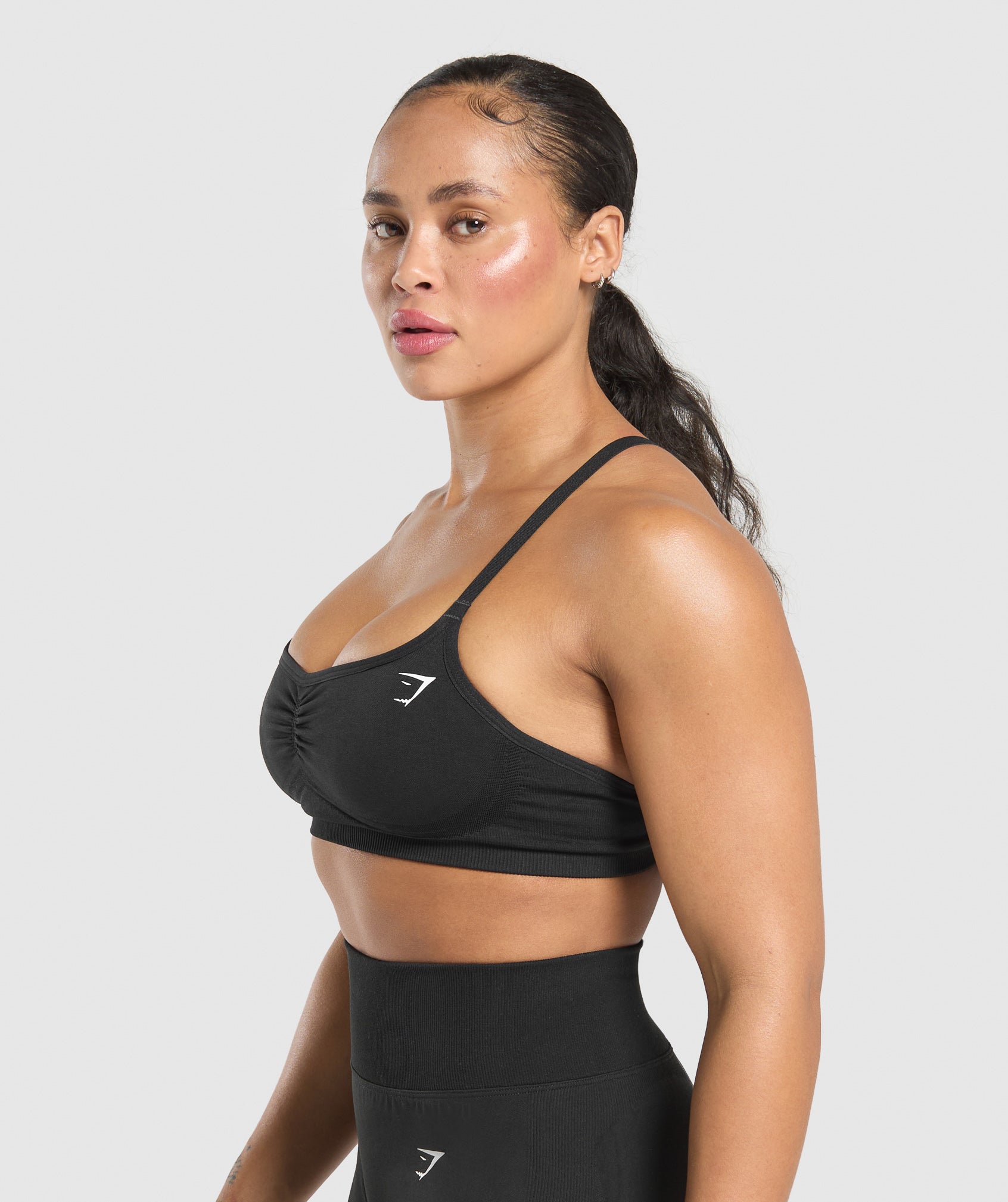 Women's Gymshark Lift Seamless Sports Bra Black