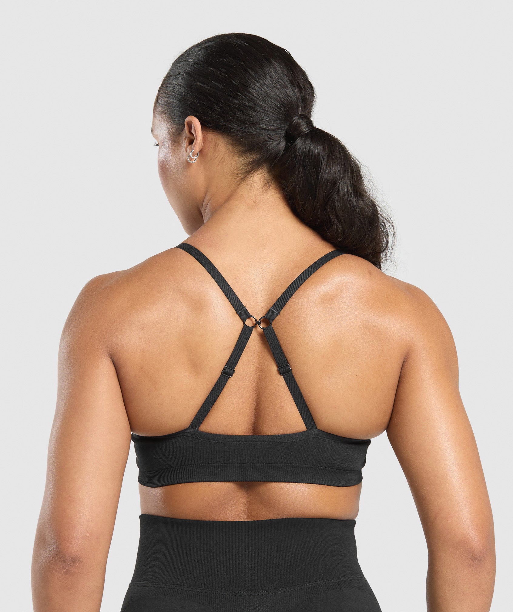 Women's Gymshark Lift Seamless Sports Bra Black