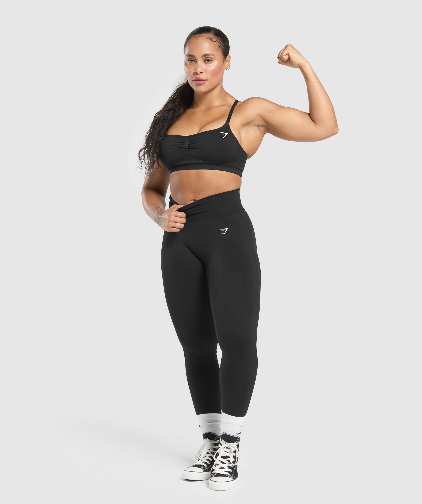 Women's Gymshark Lift Seamless Sports Bra Black