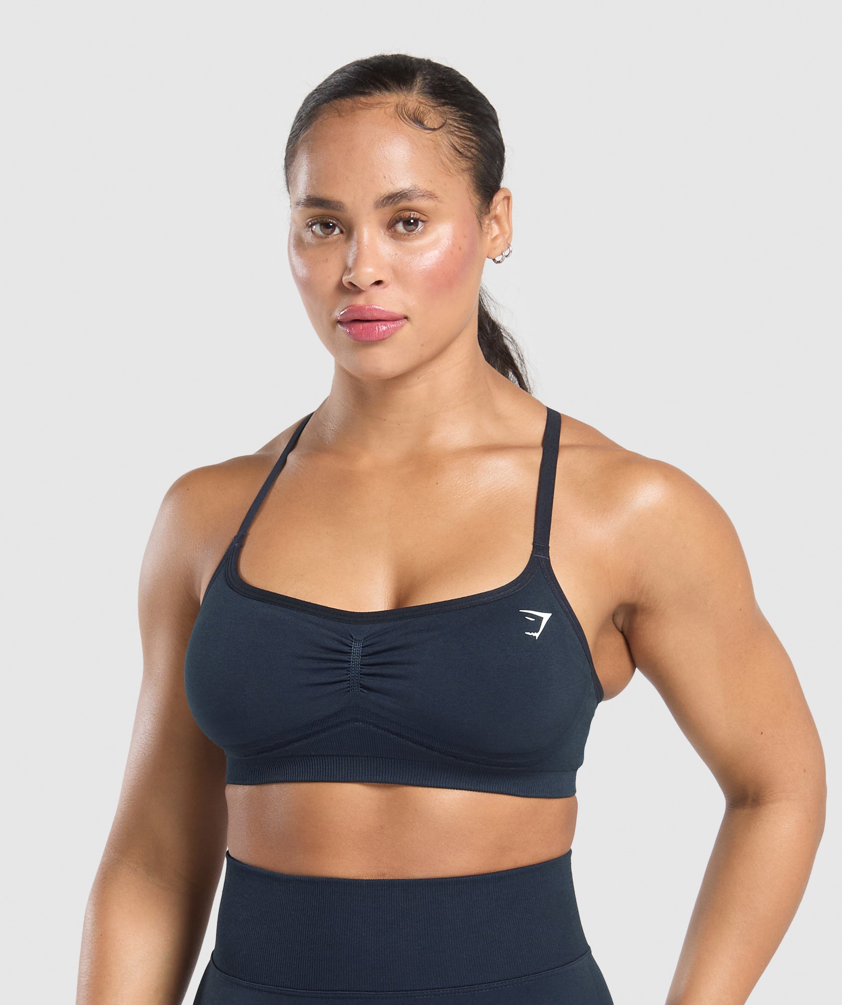 Women's Gymshark Lift Seamless Sports Bra Midnight Blue