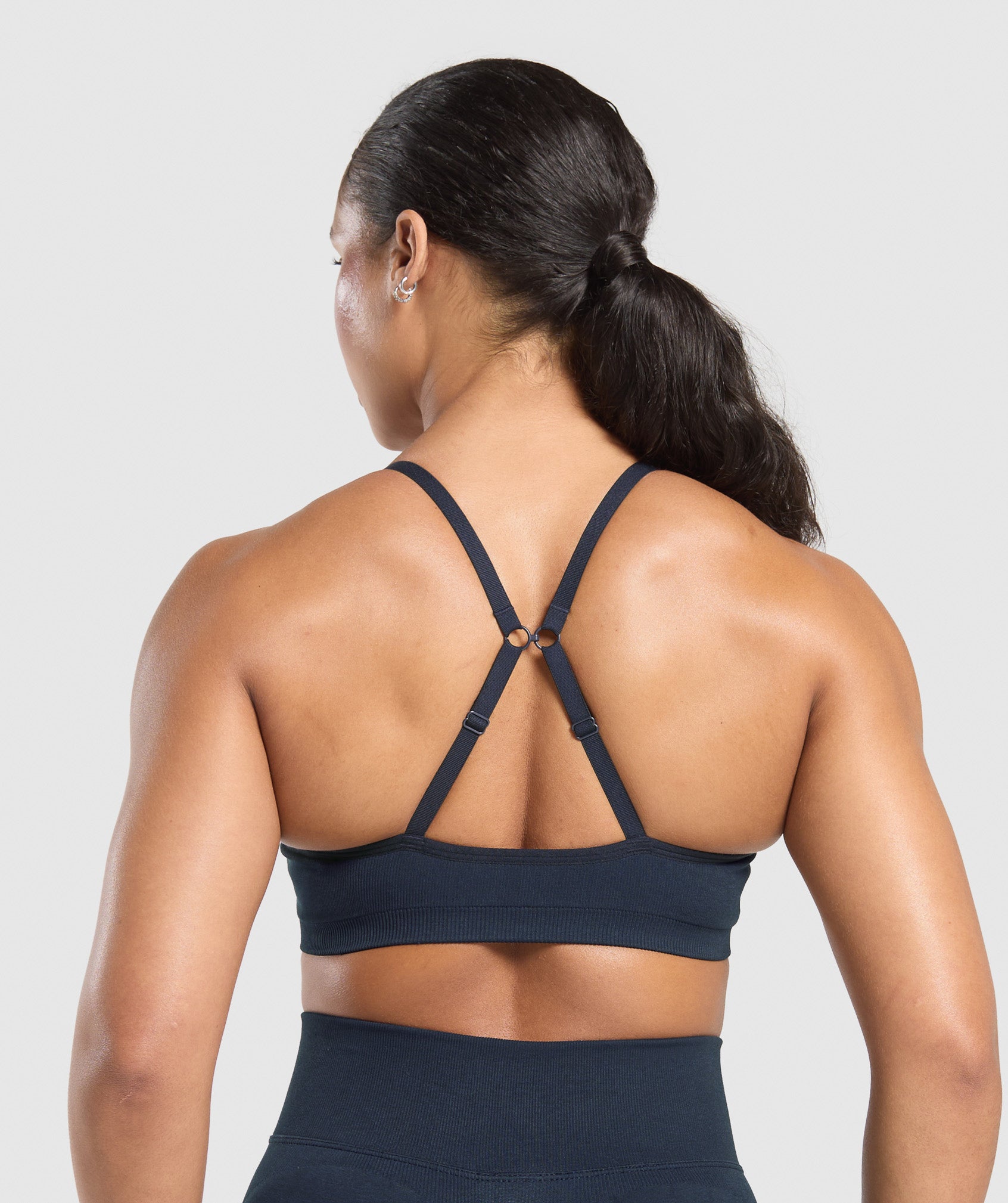 Women's Gymshark Lift Seamless Sports Bra Midnight Blue