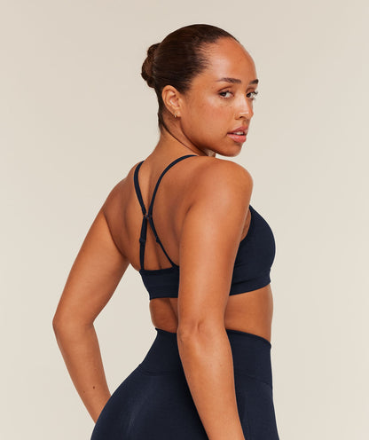 Women's Gymshark Lift Seamless Sports Bra Midnight Blue