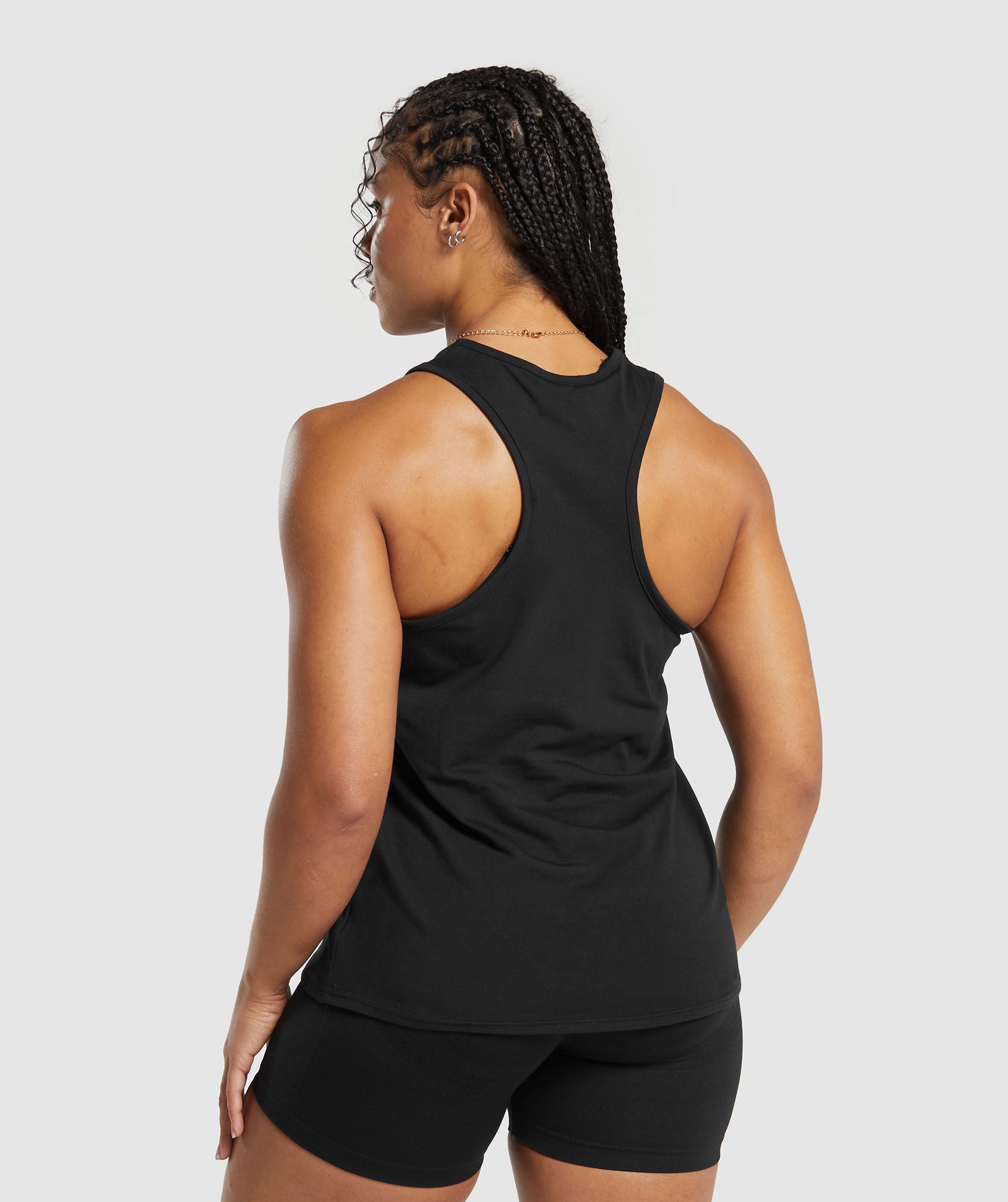 Women's Gymshark Training Cotton Tank Black