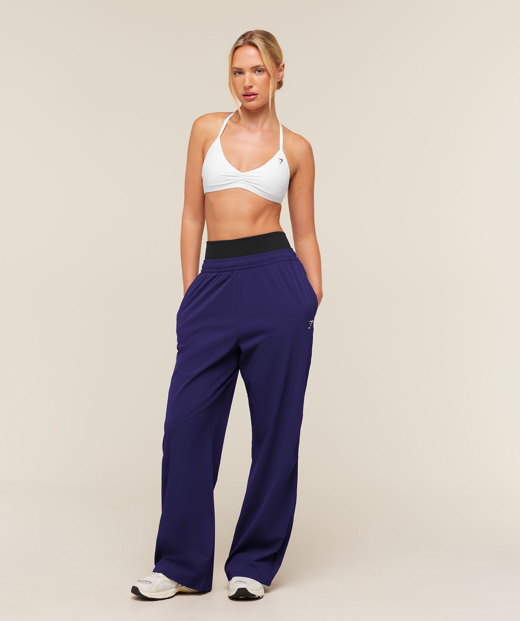 Women's Gymshark Pump Straight Leg Pants Indigo Purple