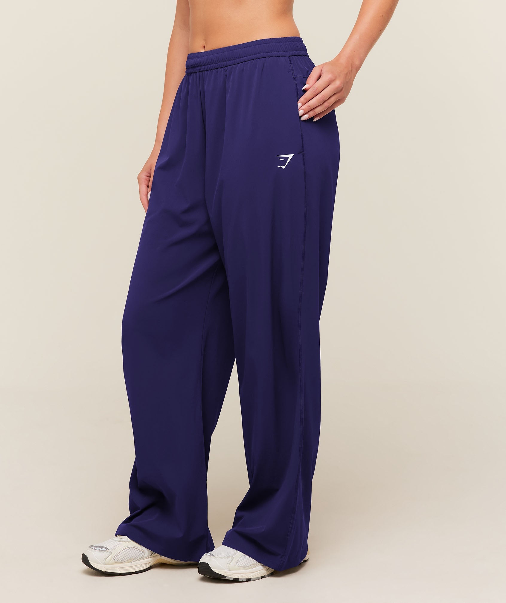 Women's Gymshark Pump Straight Leg Pants Indigo Purple