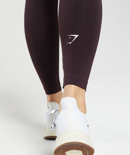 Women's Gymshark Apex Limit Seamless Leggings Plum Brown Dnu