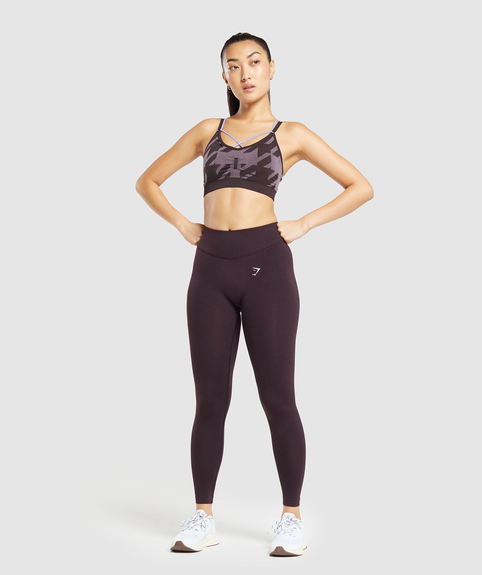 Women's Gymshark Apex Limit Seamless Leggings Plum Brown Dnu