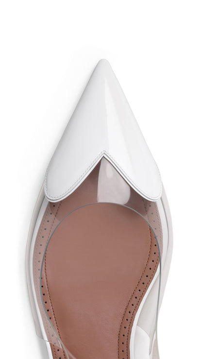 Alaïa Le Cœur Flat Slingbacks In Patent Calfskin