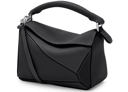 Loewe Puzzle Bag In Classic Calfskin Mini Black