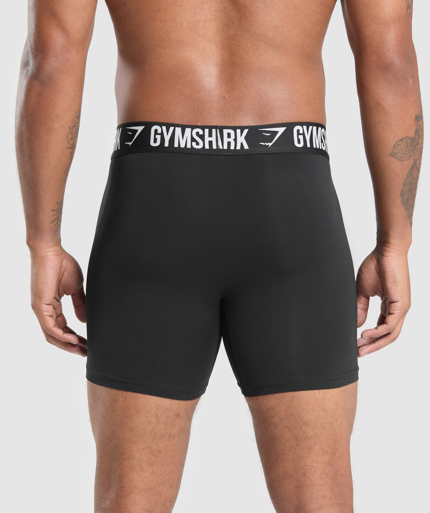 Gymshark Long Boxer Brief 3Pk Black