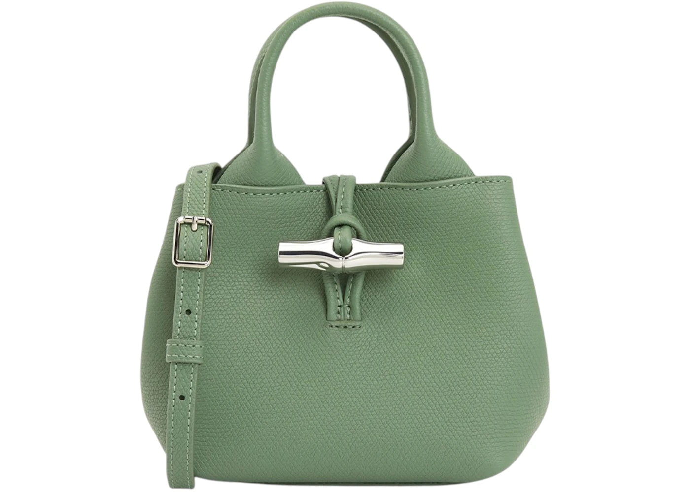 Longchamp Le Roseau Xs Tote Green