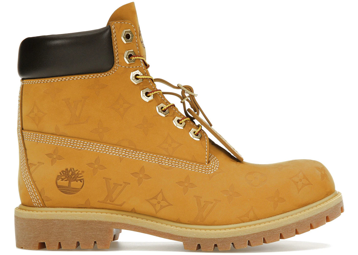 louis vuitton timberland 6" ankle boot wheat monogram