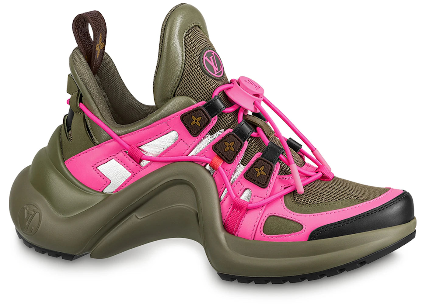louis vuitton archlight trainer kaki pink (women's)