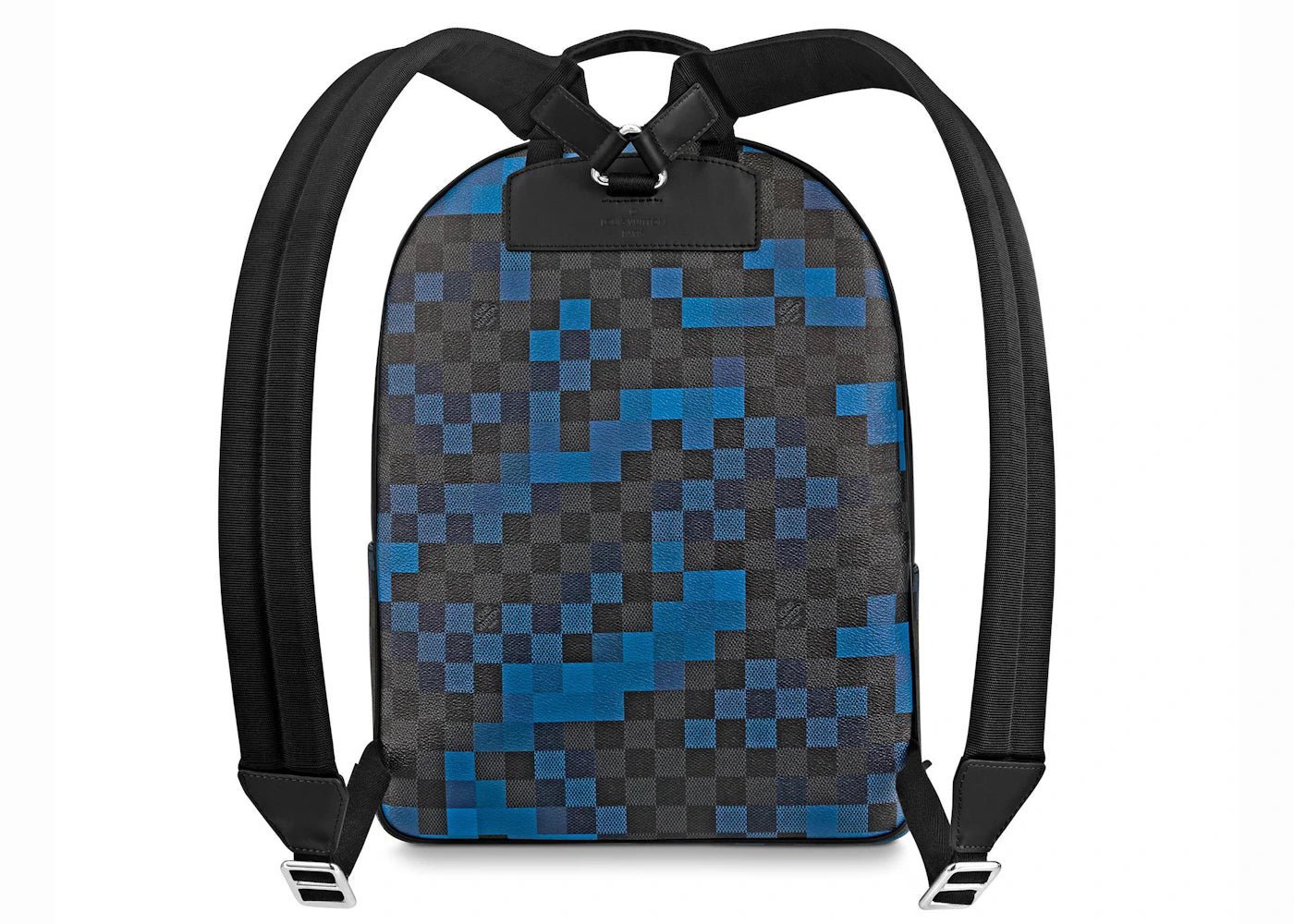 louis vuitton josh backpack damier graphite pixel blue 