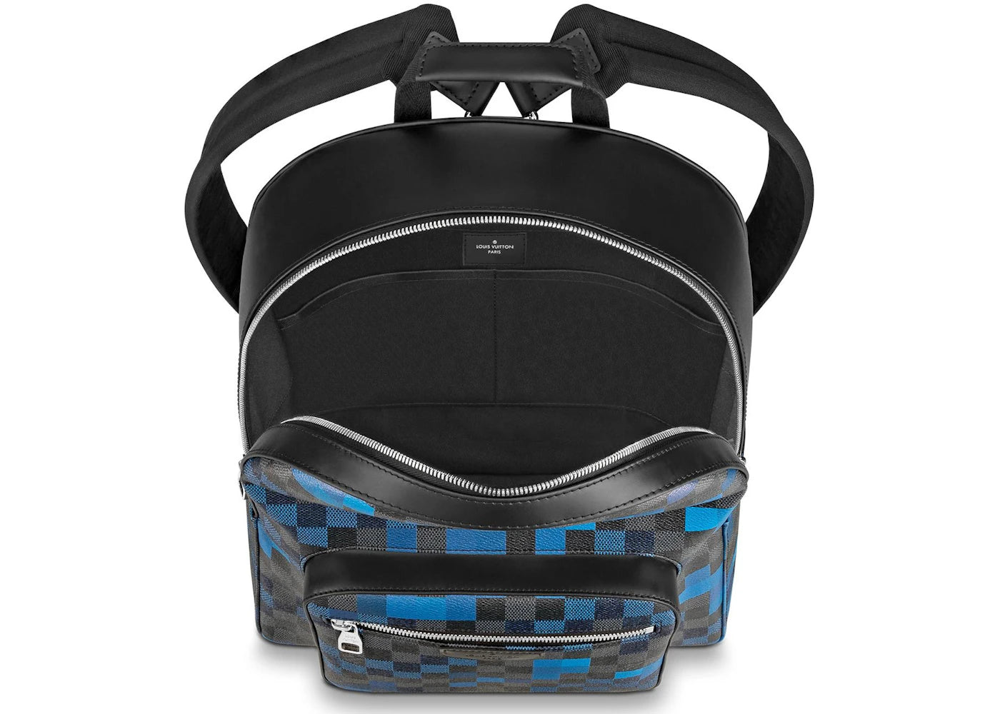 louis vuitton josh backpack damier graphite pixel blue 