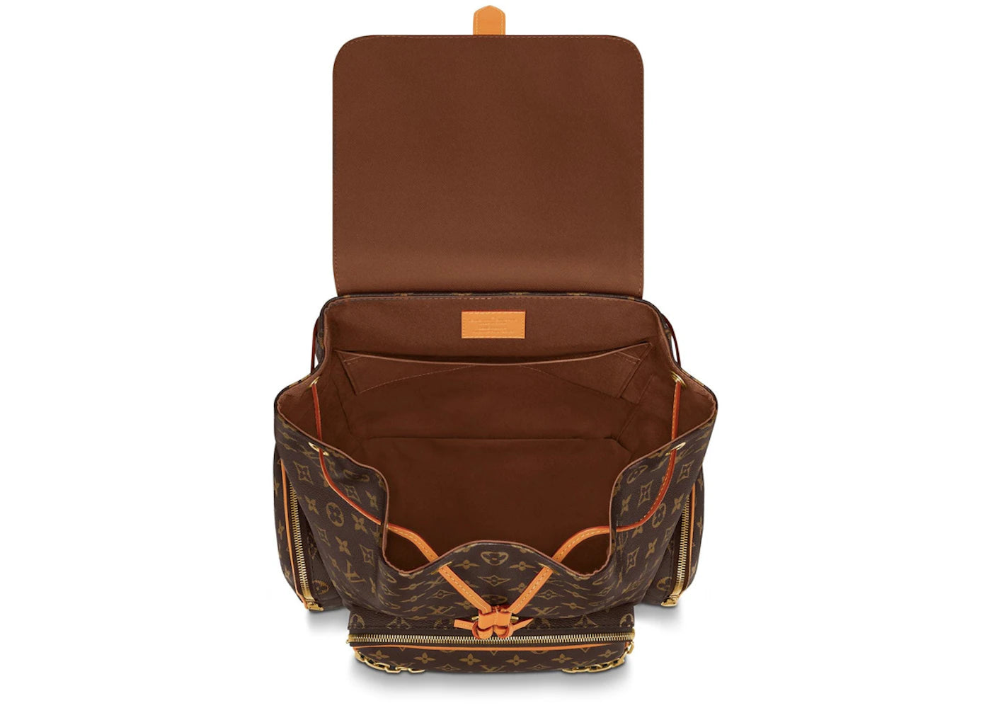 louis vuitton trio backpack monogram brown 