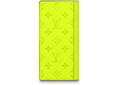 Louis Vuitton Brazza Wallet Neon Yellow