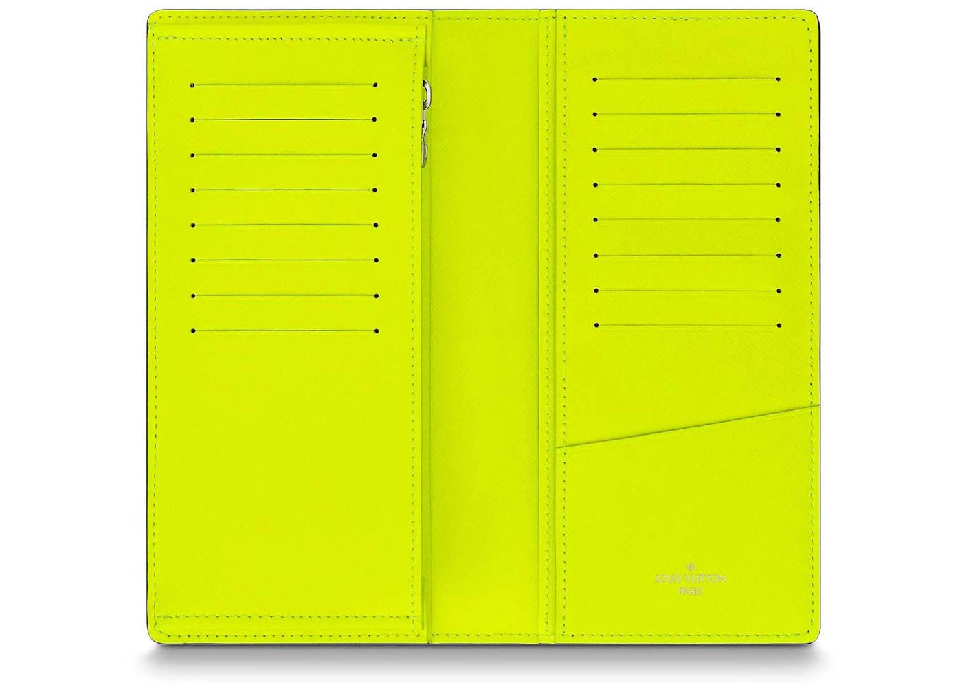 Louis Vuitton Brazza Wallet Neon Yellow