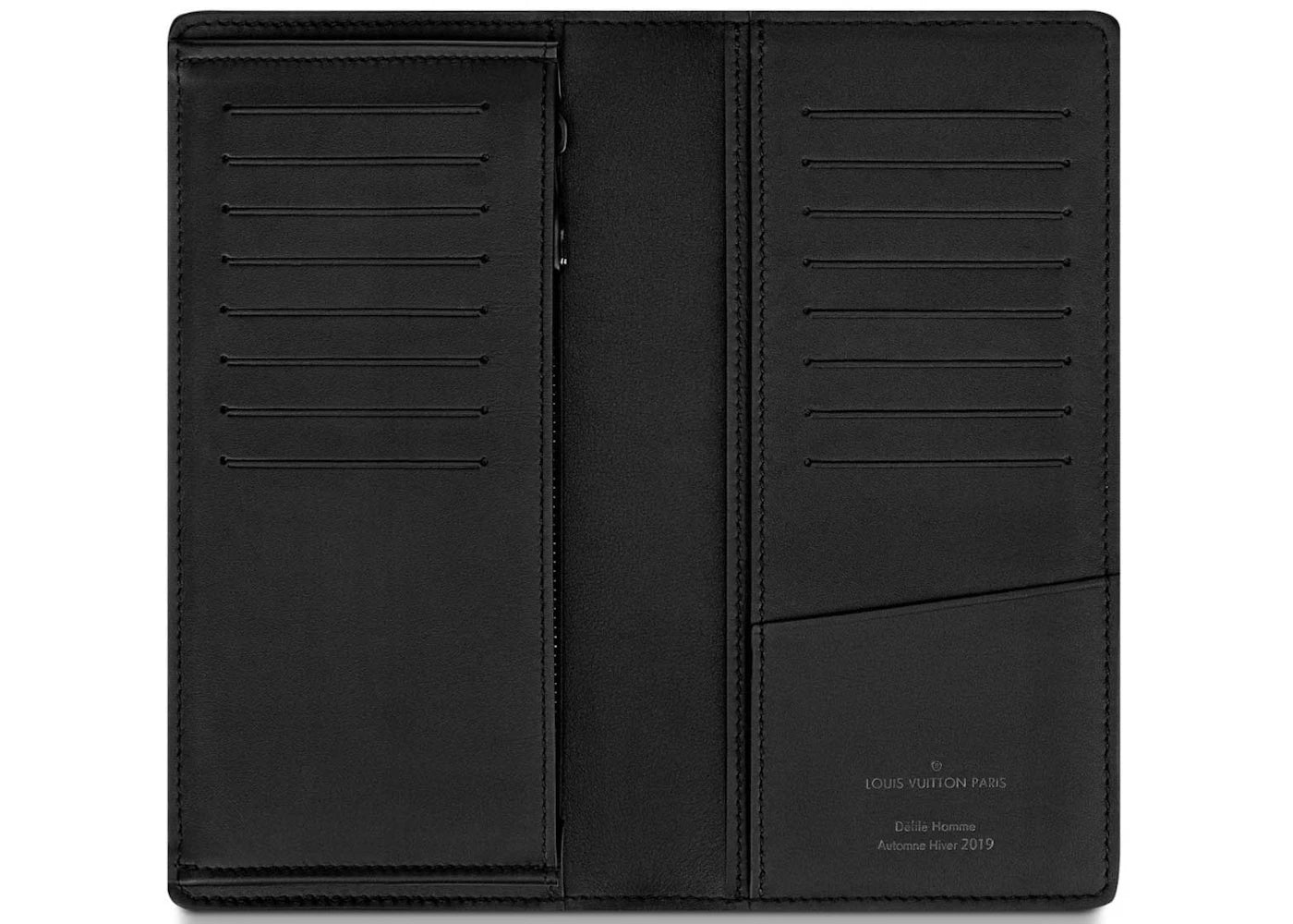 Louis Vuitton Brazza Wallet Taiga Black/Rainbow