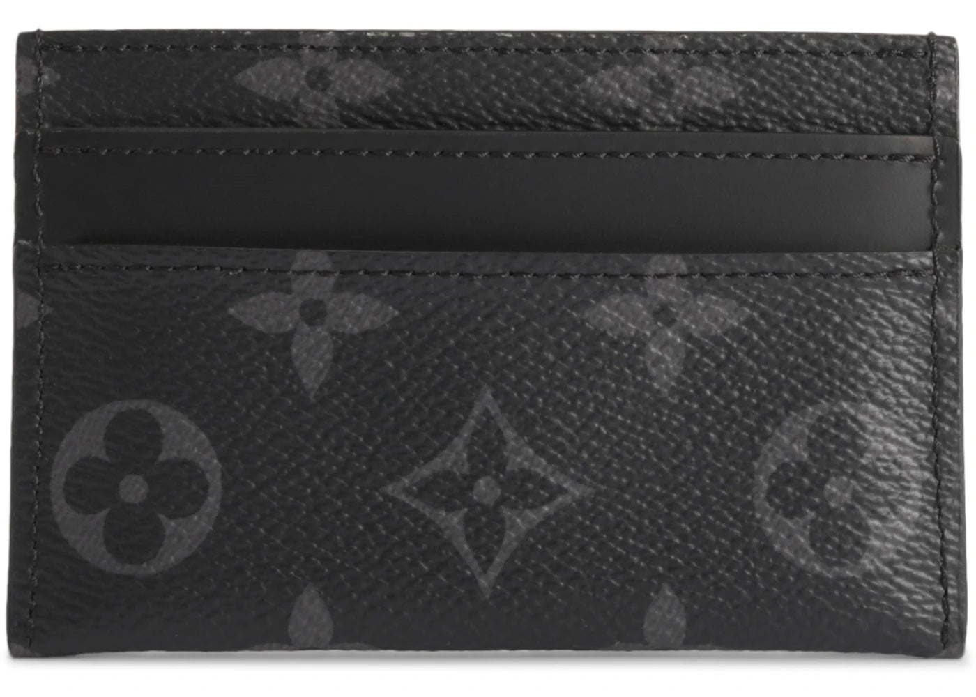 Louis Vuitton Card Holder Porte Cartes Double Monogram Eclipse Black/Grey One Size