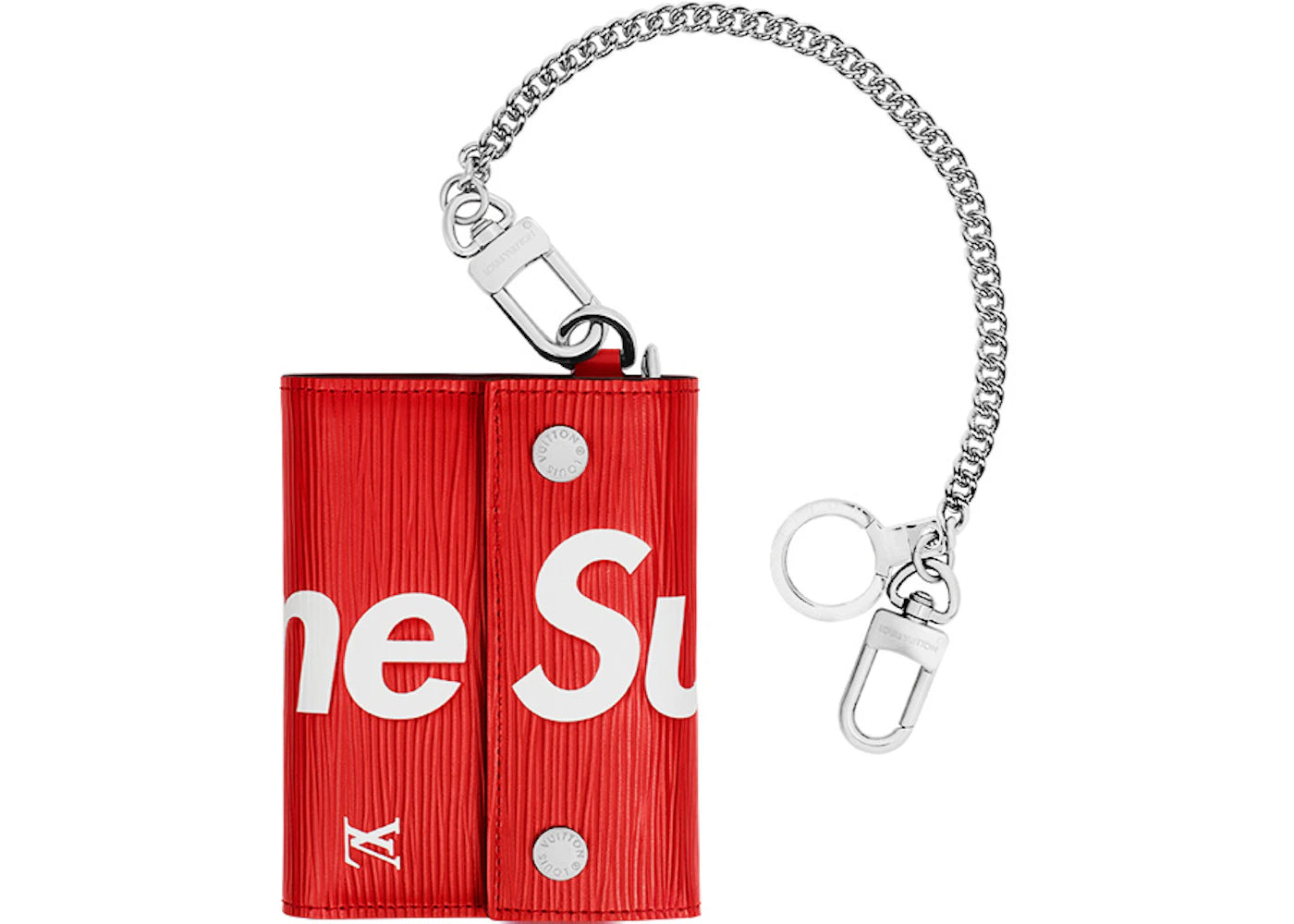 Louis Vuitton X Supreme Chain Wallet Epi Red