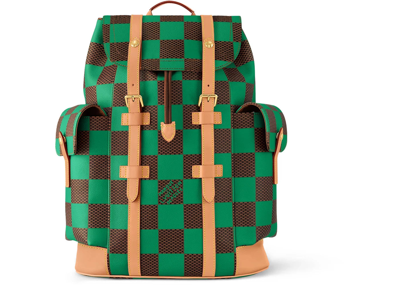 Louis Vuitton Christopher Mm Backpack Damier Pop Green